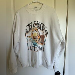 Abercrombie - Oversized "Soft Fleece" Sweatshirt - "Arches Utah"